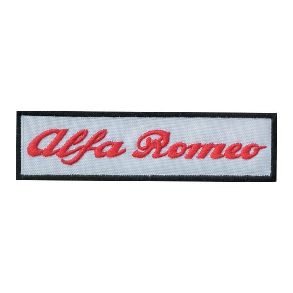 Parche bordado Alfa Romeo 10,5 x 2,5 cm.  [MA-187]