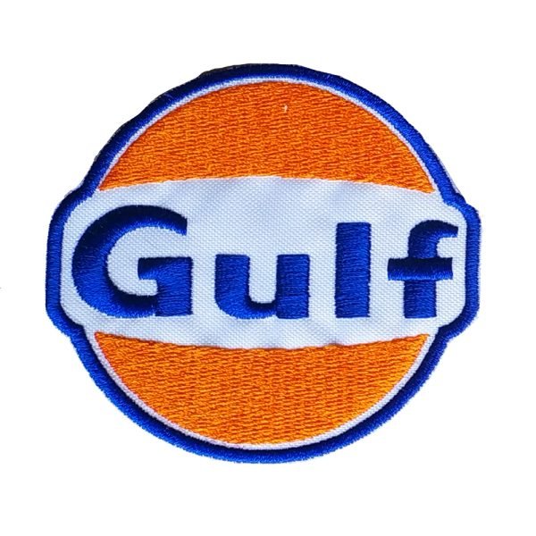 Parche bordado Gulf 8 x 7,5 cm. [MA-148]