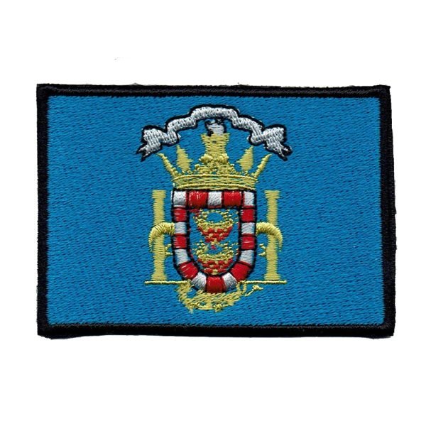 Parche bordado bandera Melilla 8 x 5,5 cm. [BD-022]