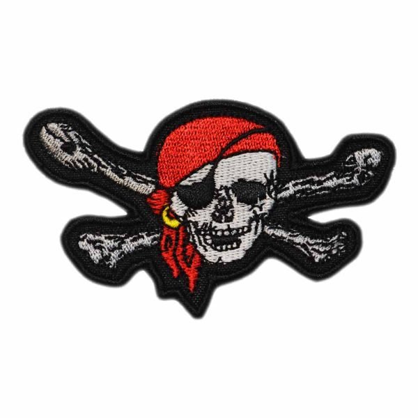 Parche bordado Pirata 9 x 5,5 cm. [CU-011]
