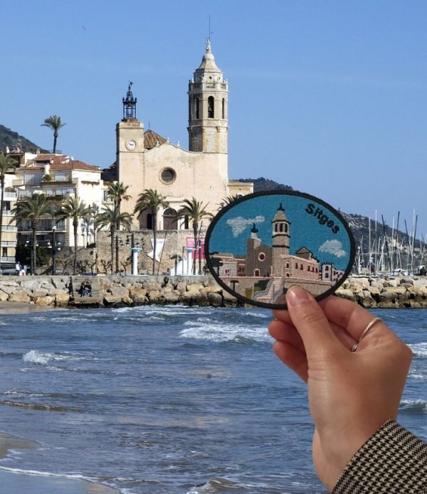 Parche bordado turístico Sitges 8,5 x 6,5 cm. [TU-013] - Imagen 2