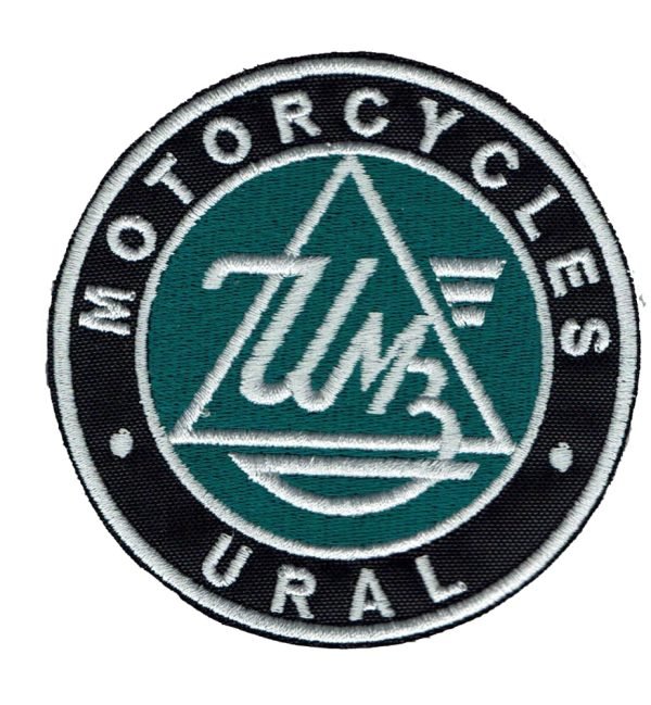 Parche bordado Motorcycles Ural 8,5 x 8,5 cm. [MA-019]