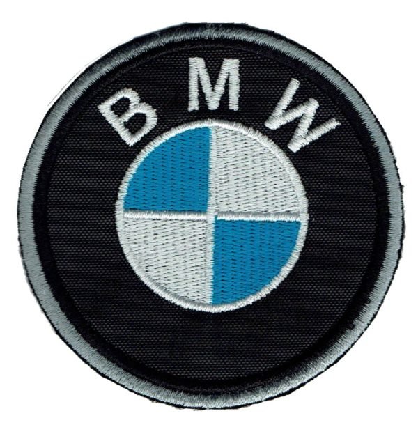 Parche bordado BMW 8 x 8 cm. [MA-029]