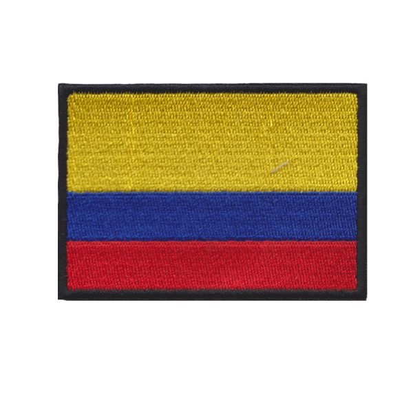 Parche bordado bandera Colombia 8 x 5,5 cm. [BD-044]
