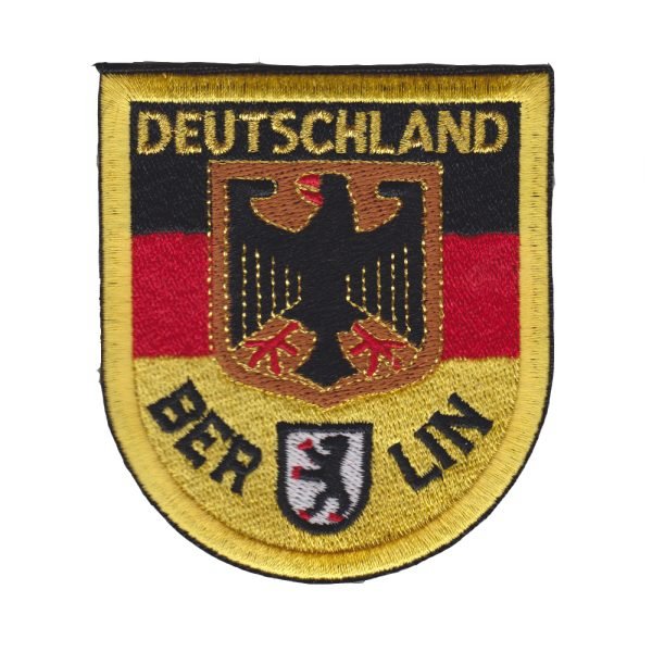 Parche bordado Escudo de Berlín 7,5 x 5 cm. [BD-030]