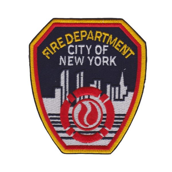 Parche bordado FIRE DEPARTMENT NEW YORK 10 x 11,5 cm. [MI-089]
