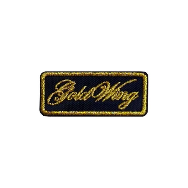 Parche bordado Goldwing 6 x 2,5 cm. [MA-154]