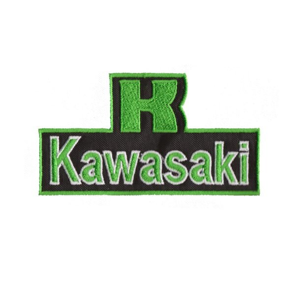 Parche bordado Kawasaki  10 x 5,5 cm. [MA-105]