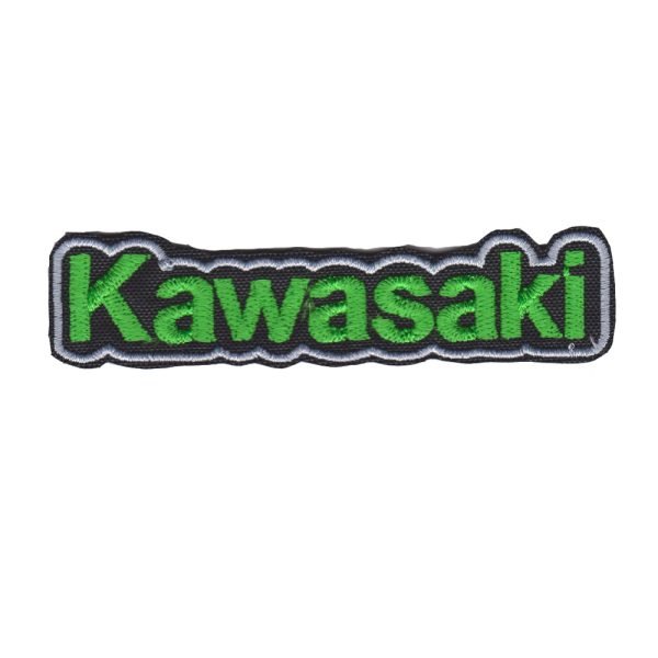Parche bordado Kawasaki 9 x 2 cm. [MA-107]
