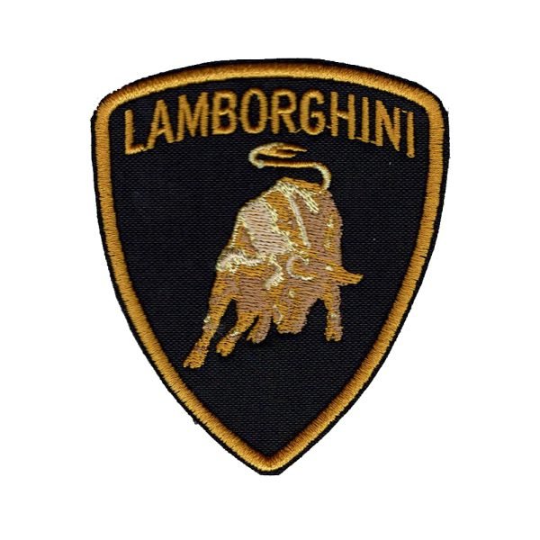 Parche bordado Lamborghini  7 x 8,5 cm. (MA-070)