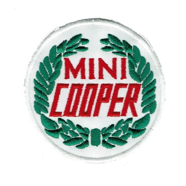 Parche bordado Mini Cooper  8 x 8 cm. [MA-060]
