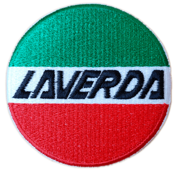 Parche bordado Laverda 7,5 x 7,5 cm. (MA-437)
