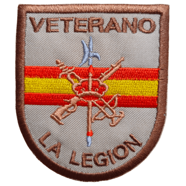 Parche bordado LA LEGIÓN VETERANO 8 x 6,5 cm. (MI-354)