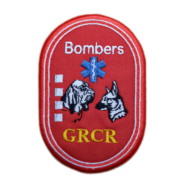 Parche bordado BOMBERS GRCR 11 x 7 cm. (SER-002)