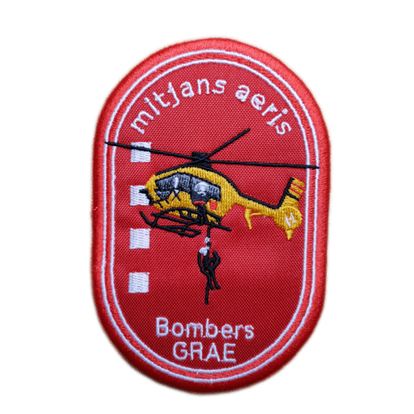 Parche bordado BOMBERS MITJANS AERIS 11 x 7 cm. (SER-003)