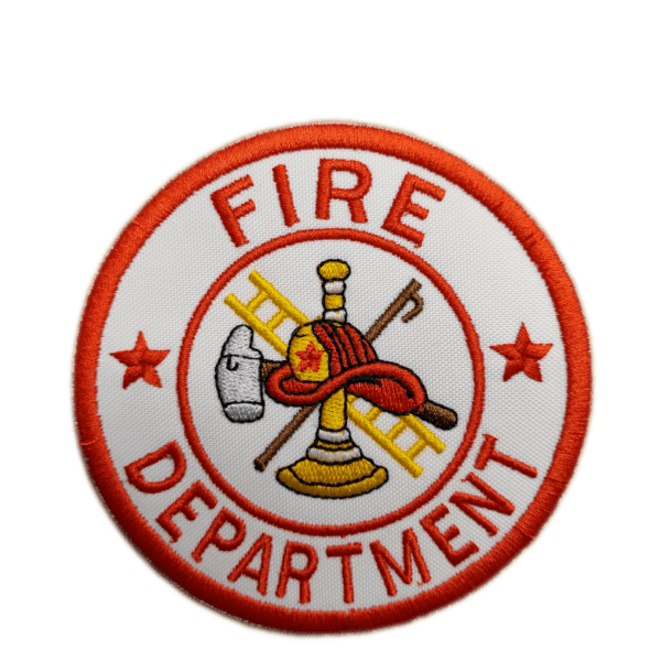 Parche bordado FIRE DEPARTMENT 9 x 9 cm. (SER-005)