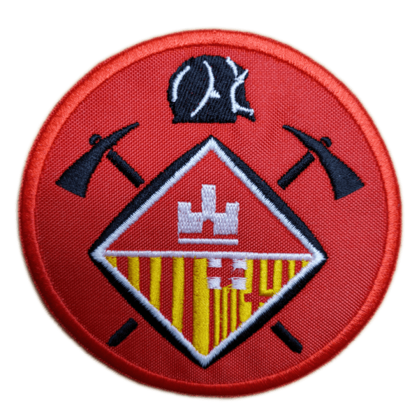 Parche bordado VOLUNTARIS CASTELLAR DEL VALLÈS 9 x 9 cm. (SER-006)