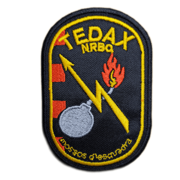 Parche bordado MOSSOS D'ESQUADRA TEDAX 9 x 6 cm. (SER-011)