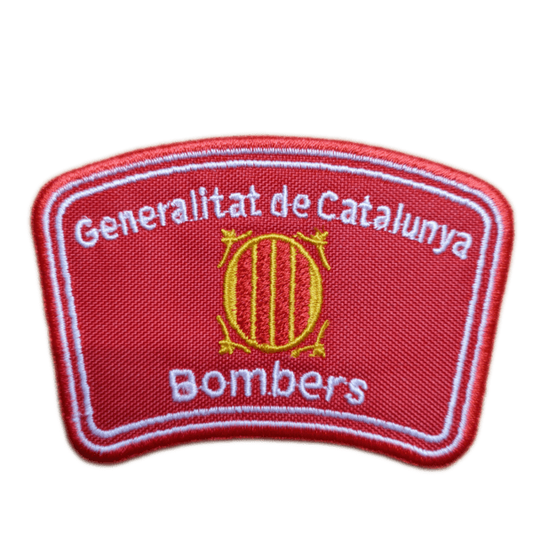 Parche bordado BOMBERS GENERALITAT DE CATALUNYA 8 x 5,5 cm. (SER-016)