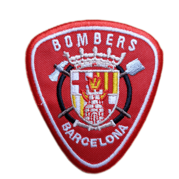 Parche bordado BOMBERS BARCELONA 8 x 7 cm. (SER-019)
